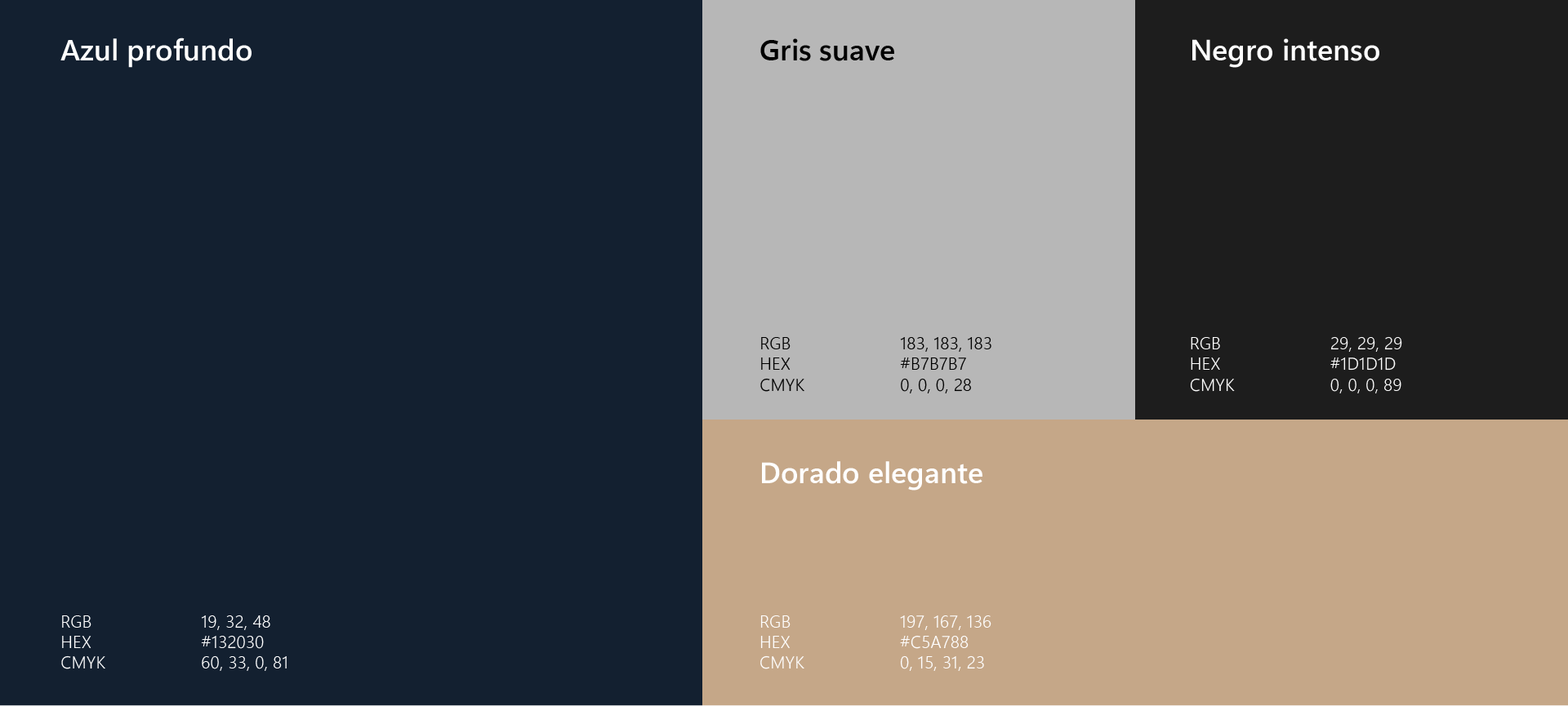 Paleta de colores - Lozano y De Diego Estudio