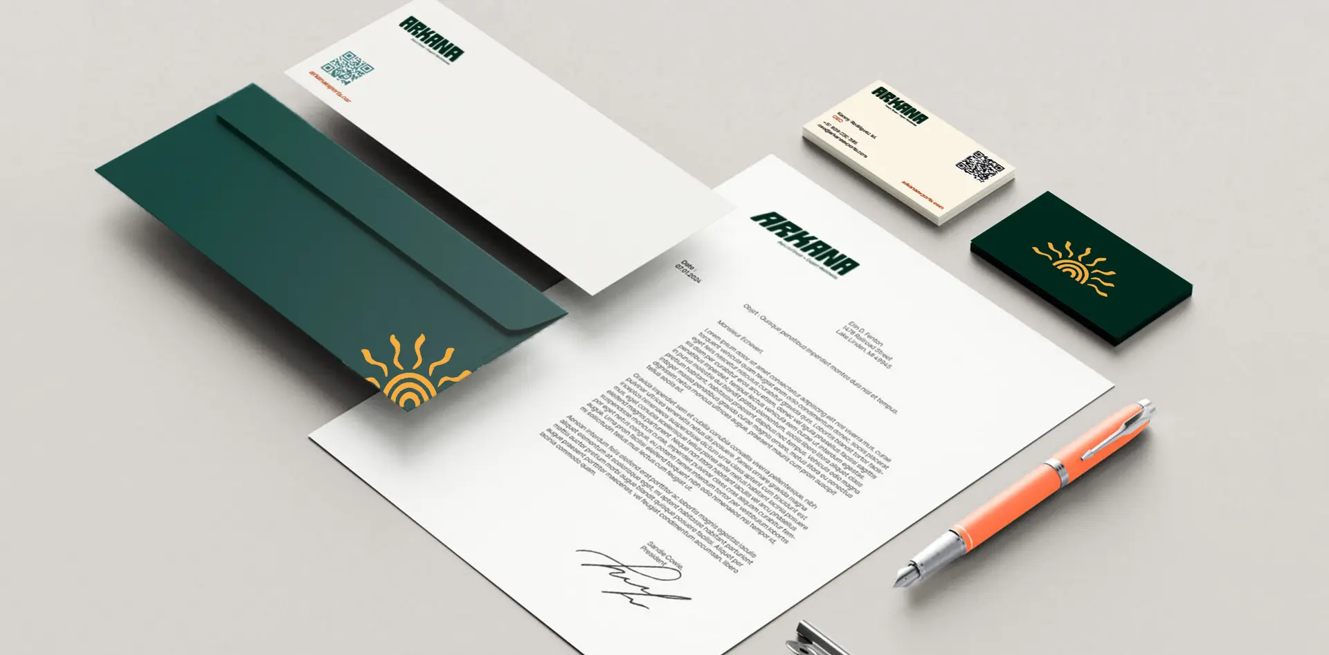 mockup papeleria - Arkana